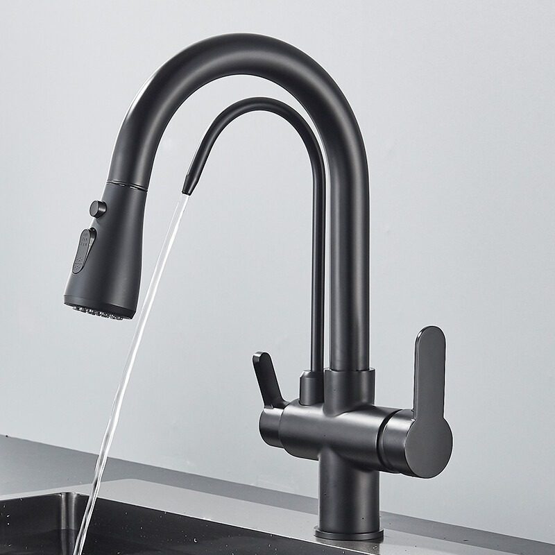 faucet 3 line black